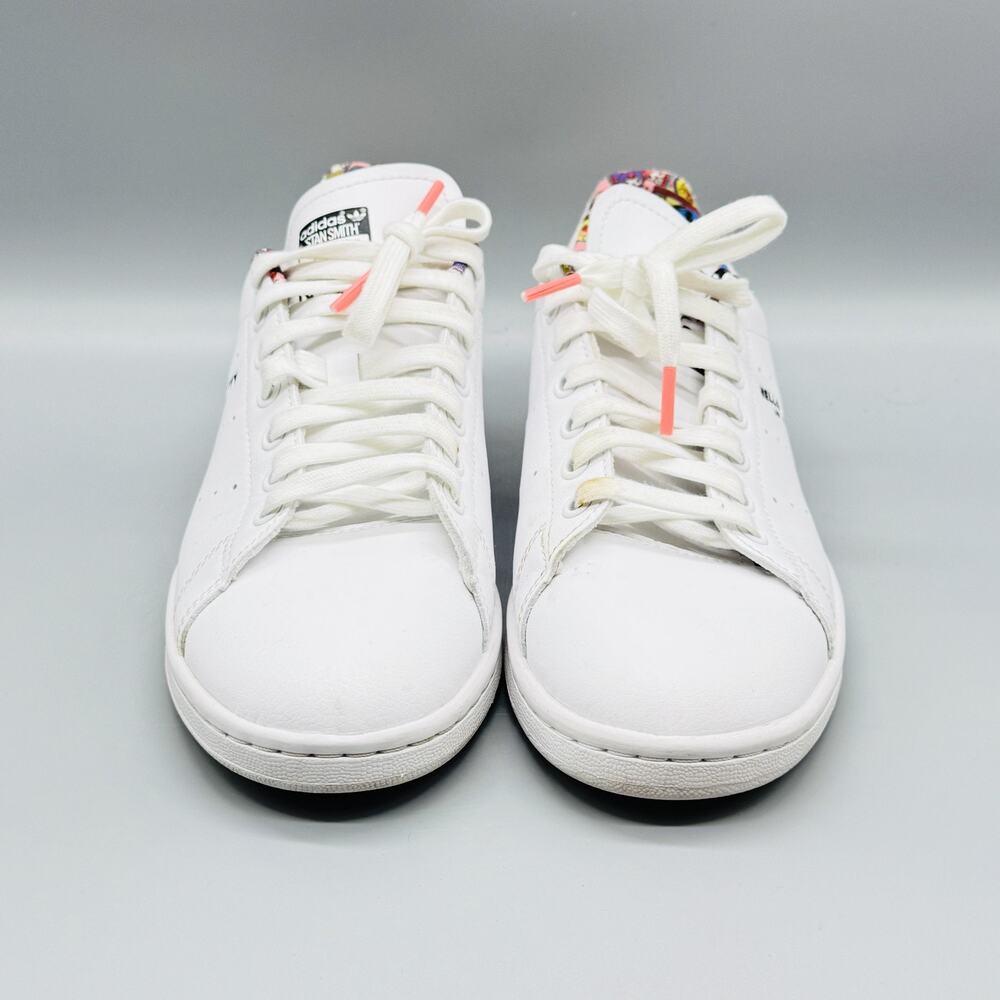 Adidas Originals Shoes Womens 8.5 White Leather Hello Kitty Stan Smith Sneakers - Picture 3 of 13